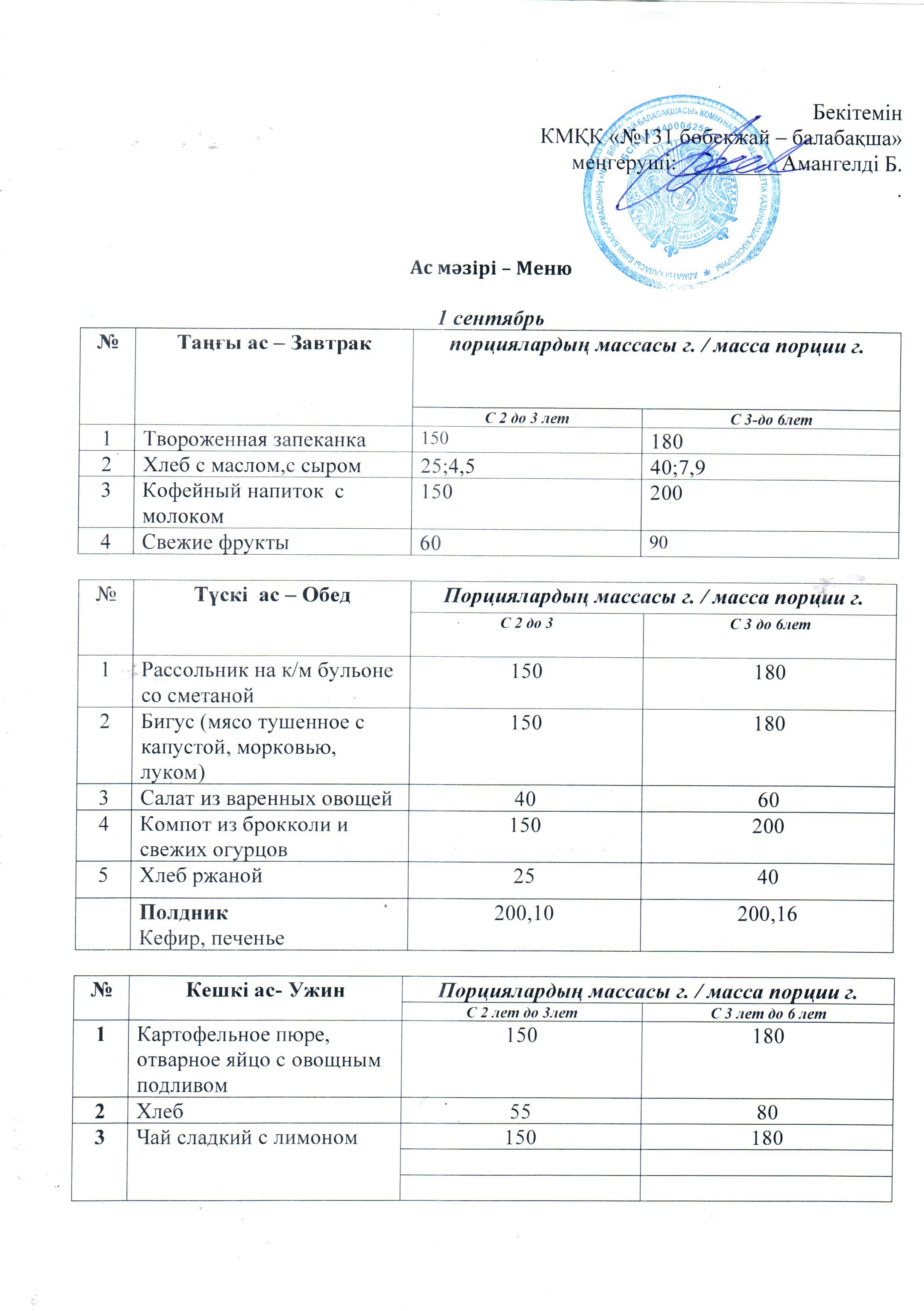 меню 01.09.2023