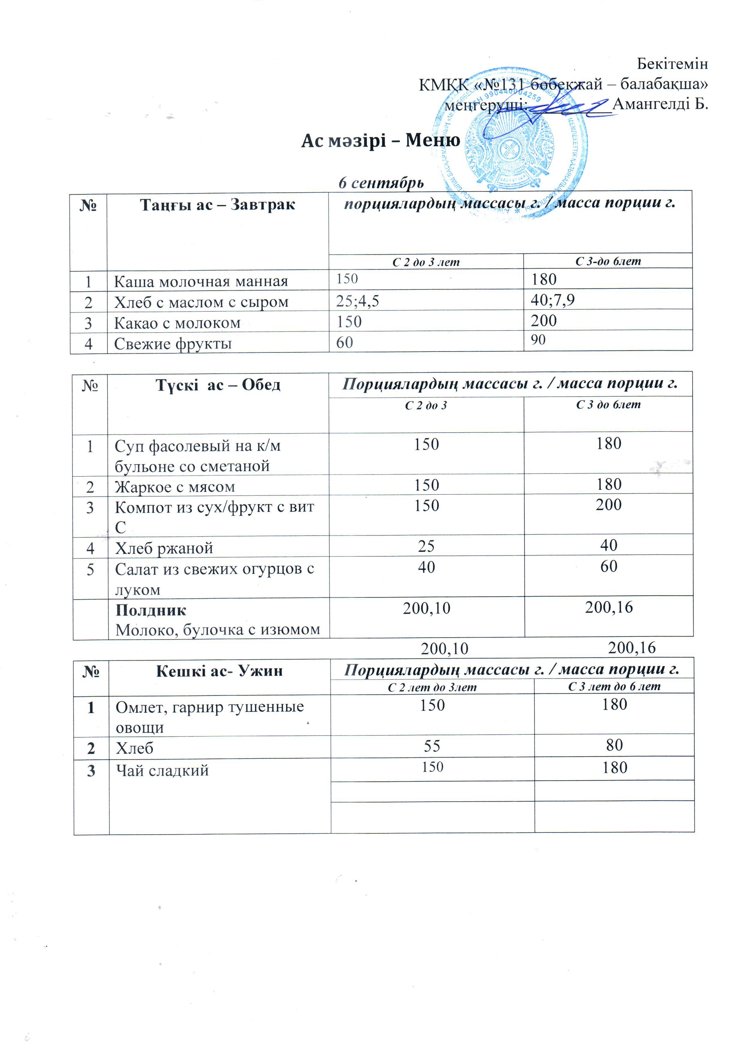 меню 06.09.2023