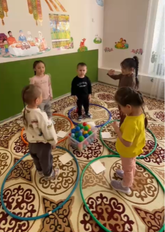 Тақырып:Санау арқылы шарларды жинаймыз! Ересек "Балапан" тобы