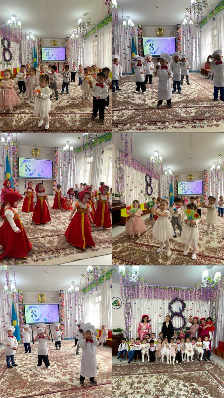 Праздничный утренник к 8 Марта в младшей группе «Гүлдер»