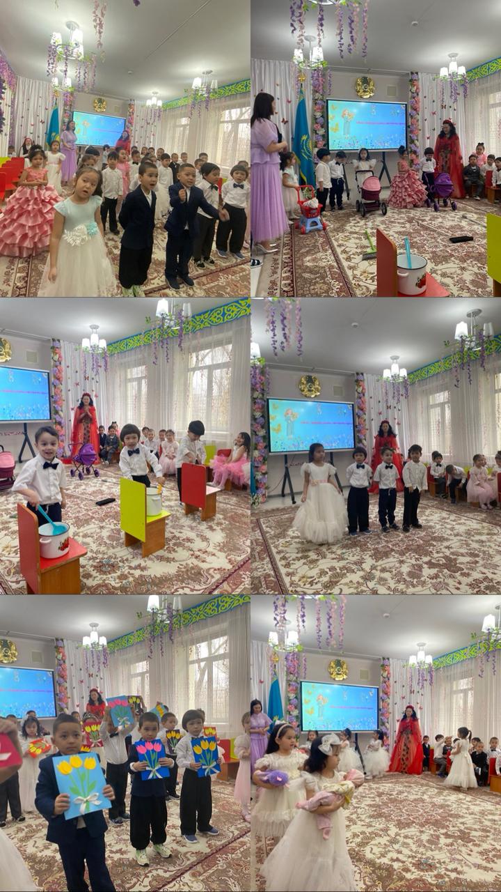 Ересек "Бәйтерек" тобының 8 наурыз мерекесіне арналған ертеңгілігі🌷✨